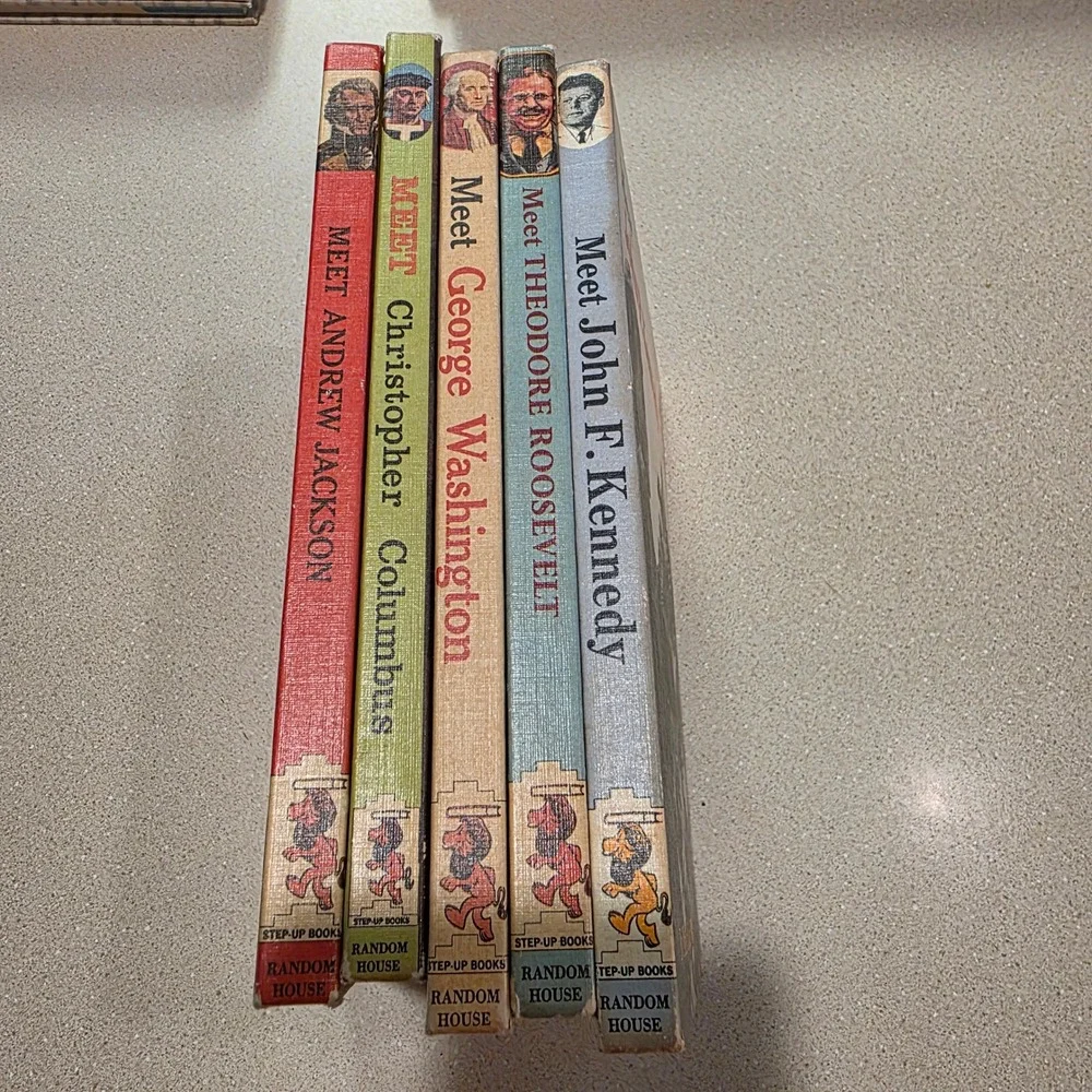 Random House Vintage Step-Up Biographies History 5 Books Presidents, Columbus